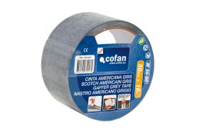 Cofan 10390001 - CINTA AMERICANA GRIS 50MM X 10 MTS